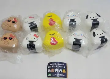알찬 산리오 캐릭터 오니기리 스퀴즈 10개 세트