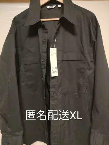 UNIQLO U 블랙 긴팔 셔츠 XL 사이즈
