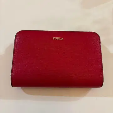 FURLA 이단 접이식 지갑 빨간색