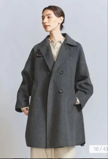 BEAUTY&YOUTH 리버 판초 코트 XS 다크 그레이