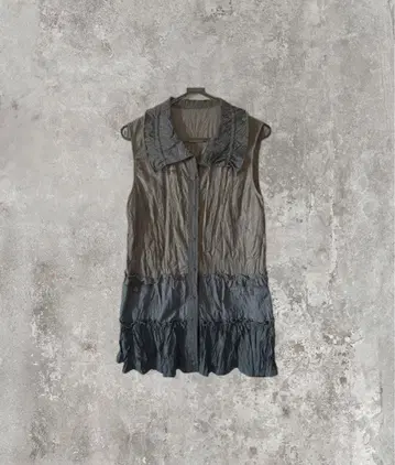 그라데이션 디자인 슬리브리스 베스트 y2k 그런지