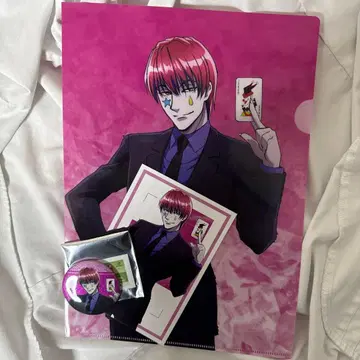 헌터헌터 애니메이트 페어 히소카 캔 배지 엽서 파일