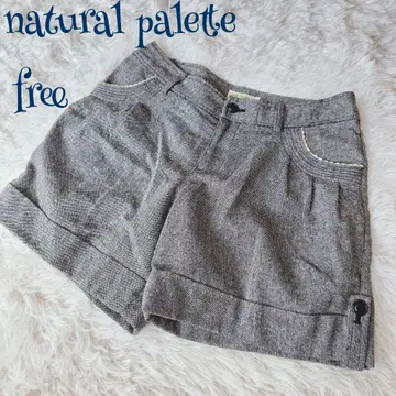 빈티지 ] 울 혼방 밑단 롤업 포켓 레이스 숏팬츠 free