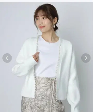 [ 새상품급 ] 아푸와이저 리셰 펄 가디건 아우터 긴팔 여성용