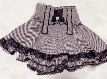 [ NOEMIE ] [ 노에미 ] 반짝반짝 하트 버클 레이스업 치마바지