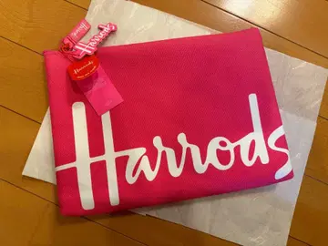 [ 미사용 새상품 ] Harrods 해롯 파우치 핑크
