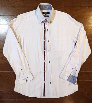 맨즈 멜로즈 드레스 셔츠 크림슨 테이프