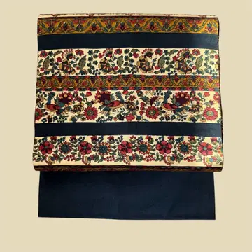 나고야 오비 사라사 문양 새 당초 스타일리시 귀여운