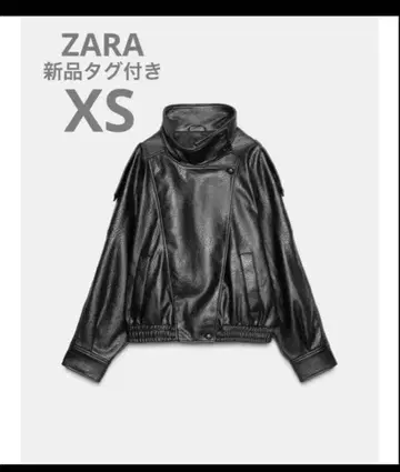 완판템 ZARA 페이크 가죽 자켓 XS