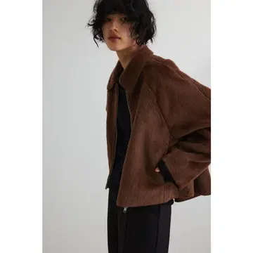 스타일 믹서기 본딩 퍼 블루종 브라운