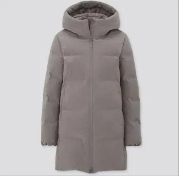 [ 새상품급 ] UNIQLO 심리스 다운 숏 코트 그레이 M