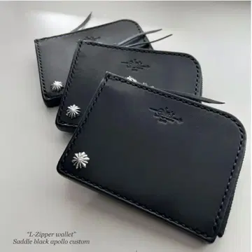 SIM's leather works spirit L자형 지퍼 지갑