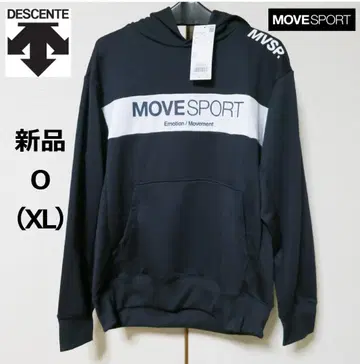 새상품 DESCENTE MOVESPORT 후드티 XL 데상트 블랙