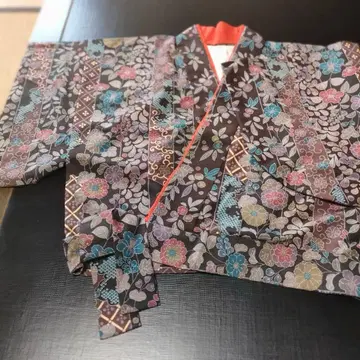 이부식 짙은 갈색 꽃무늬 ( D14 )