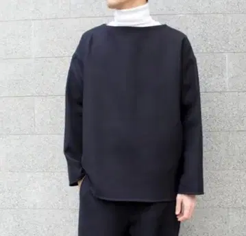 Graphpaper 플란넬 보트넥 풀오버