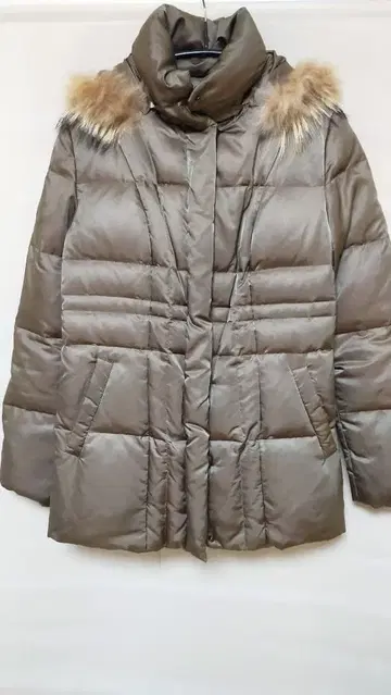 UNTITLED 브라운 다운 자켓 퍼 포함