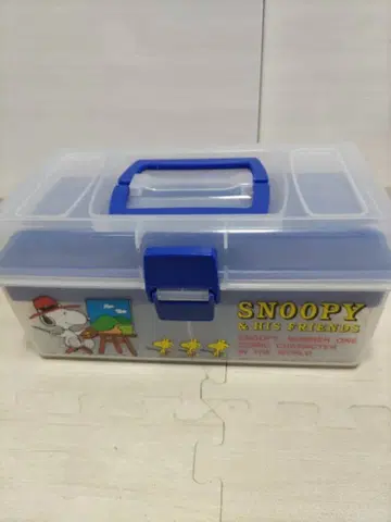 스누피 수납 박스 칸막이 포함