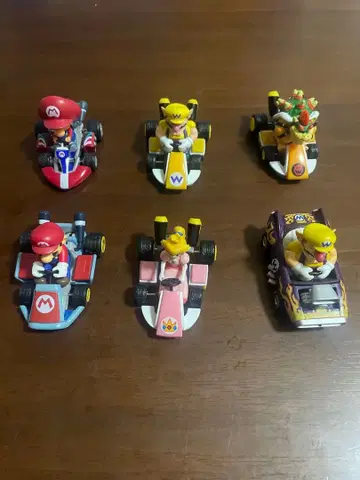 마리오 카트 피규어 6체 세트