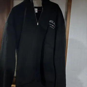 TRENDOV 블랙 집업 맨투맨