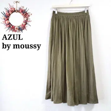 아줄바이마우지 롱 스커트 드레이프감 소재 플리츠 셔츠 M