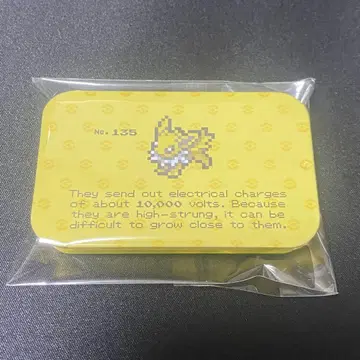 포켓몬 센터 한정 이브이 컬렉션 썬더스 푸치 캔 케이스