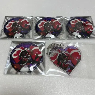 해즈빈 호텔 벨벳 캔뱃지 아크릴 키링 애니메이트 카페