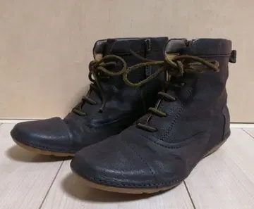 SAYA 사야 사이드 지퍼 부츠 다크 브라운 39