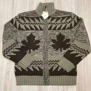 [ 새상품 ] C.P.S. 리프 무늬 카우친 스웨터 L 사이즈