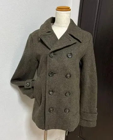 SUPER HAKKA(슈퍼 하카) 울 다크 브라운 피 코트