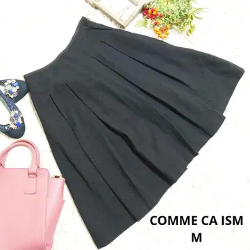 COMME CA ISM 울 스커트 ( M ) 블랙/플레어 스커트