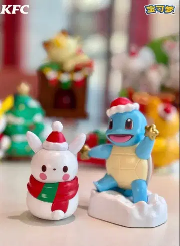 포켓몬 켄터키 중국 한정판 크리스마스 피규어 꼬부기