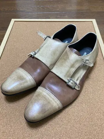 m.f.editorial 더블 몽크 스트랩 신발 남성용 26.5cm