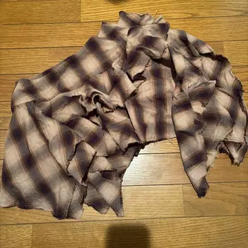 한국 체크 아지메 스커트