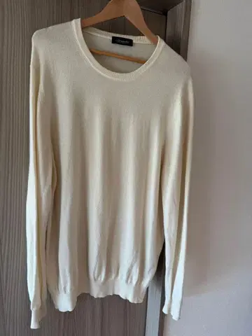 Drumohr 크림색 캐시미어 스웨터 긴팔 54 XL