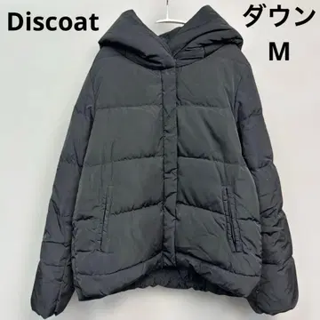Discoat 다운 자켓 다운 코트 블랙 M 숏 기장