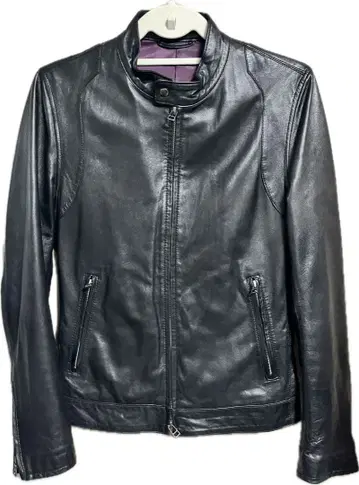 양가죽 싱글 라이더 자켓 블랙 size M