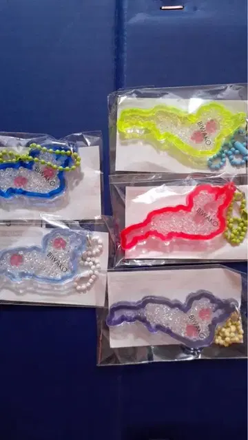 비와코 아크릴 키링 발바닥 컴플리트 5개 세트