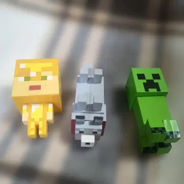 Minecraft 캐릭터 마스코트 피규어 3체 세트