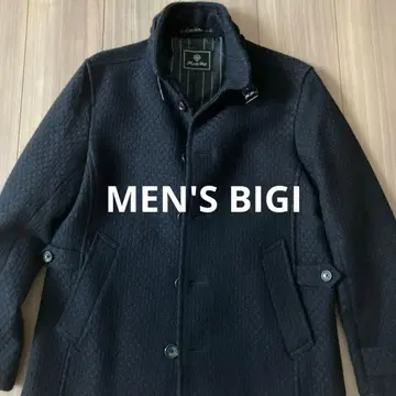 멘즈 비기 네이비 울 코트