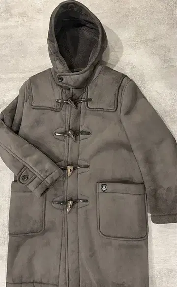 ORCIVAL 오르치발 소가죽 무스탕 더플 코트