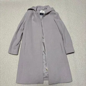 INED 노카라 코트 후드 부착