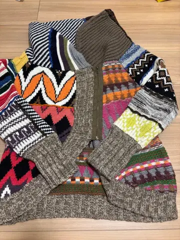 [ Desigual ] 니트 가디건 컬러풀