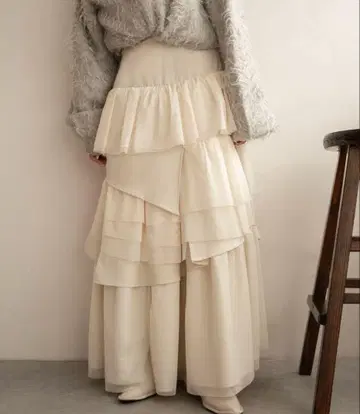 mideal 튤 믹스 캉캉 스커트