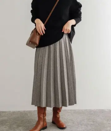 URBAN RESEARCH DOORS 울라이크 플리츠 스커트