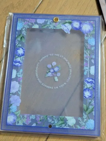 포토 카드 아크릴 프레임 보타니컬 아트 보라색