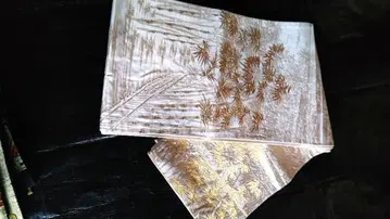 오비 금 사용 니시진 비단 나고야 오비 럭셔리 USED 상품