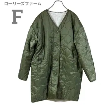 [ 미사용 ] 로리즈팜 리버서블 보아 코트 모스그린 아우터 겨울