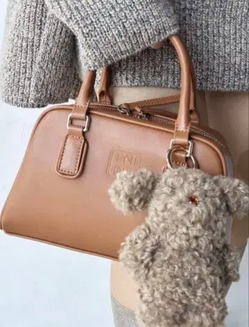 [ 미개봉 새상품 ] SNIDEL 스퀘어 보스턴 백 카멜