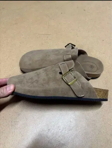 베이지 스웨이드 사보 샌들 45