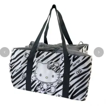 [ 새상품 ] 시마무라 산리오 헬로키티 보냉백 제브라 화이트